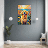 Retriever in Golden Blooms Hallway Demo