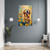 Retriever in Golden Blooms Hallway Demo