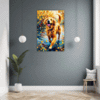 Retriever in Golden Blooms Hallway Demo