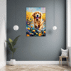 Retriever in Golden Blooms Hallway Demo
