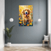 Retriever in Golden Blooms Hallway Demo