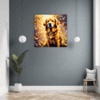 Retriever in Golden Blooms Hallway Demo