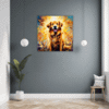 Retriever in Golden Blooms Hallway Demo