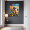 Retriever in Golden Blooms Hallway Demo