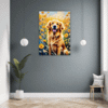 Retriever in Golden Blooms Hallway Demo