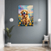 Retriever in Golden Blooms Hallway Demo