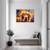 Retriever in Golden Blooms Hallway Demo