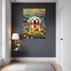 Retriever in Golden Blooms Hallway Demo