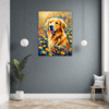 Retriever in Golden Blooms Hallway Demo