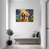 Retriever in Golden Blooms Hallway Demo