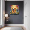Retriever in Golden Blooms Hallway Demo