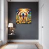 Retriever in Golden Blooms Hallway Demo