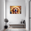 Retriever in Golden Blooms Hallway Demo