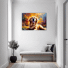 Retriever in Golden Blooms Hallway Demo