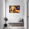 Retriever in Golden Blooms Hallway Demo