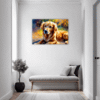 Retriever in Golden Blooms Hallway Demo