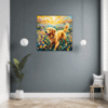 Retriever in Golden Blooms Hallway Demo