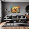 Retriever in Golden Blooms Living Room Demo
