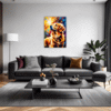 Retriever in Golden Blooms Living Room Demo