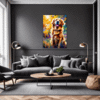 Retriever in Golden Blooms Living Room Demo