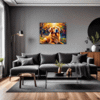Retriever in Golden Blooms Living Room Demo