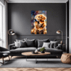 Retriever in Golden Blooms Living Room Demo