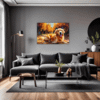 Retriever in Golden Blooms Living Room Demo