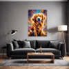 Retriever in Golden Blooms Living Room Demo
