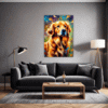 Retriever in Golden Blooms Living Room Demo