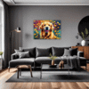 Retriever in Golden Blooms Living Room Demo