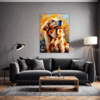 Retriever in Golden Blooms Living Room Demo