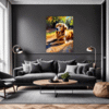 Retriever in Golden Blooms Living Room Demo