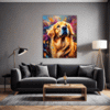 Retriever in Golden Blooms Living Room Demo