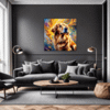 Retriever in Golden Blooms Living Room Demo