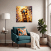 Retriever in Golden Blooms Living Room Demo