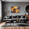 Retriever in Golden Blooms Living Room Demo