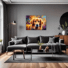 Retriever in Golden Blooms Living Room Demo