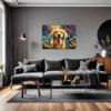 Retriever in Golden Blooms Living Room Demo