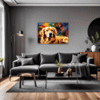 Retriever in Golden Blooms Living Room Demo