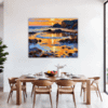 Rocky Tide Pool Sunset Dining Room Demo