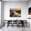 Rocky Tide Pool Sunset Dining Room Demo