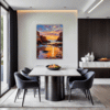 Rocky Tide Pool Sunset Dining Room Demo