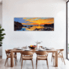 Rocky Tide Pool Sunset Dining Room Demo