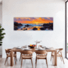 Rocky Tide Pool Sunset Dining Room Demo