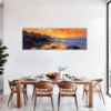 Rocky Tide Pool Sunset Dining Room Demo