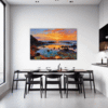 Rocky Tide Pool Sunset Dining Room Demo