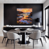 Rocky Tide Pool Sunset Dining Room Demo