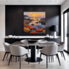 Rocky Tide Pool Sunset Dining Room Demo