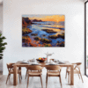Rocky Tide Pool Sunset Dining Room Demo