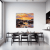 Rocky Tide Pool Sunset Dining Room Demo